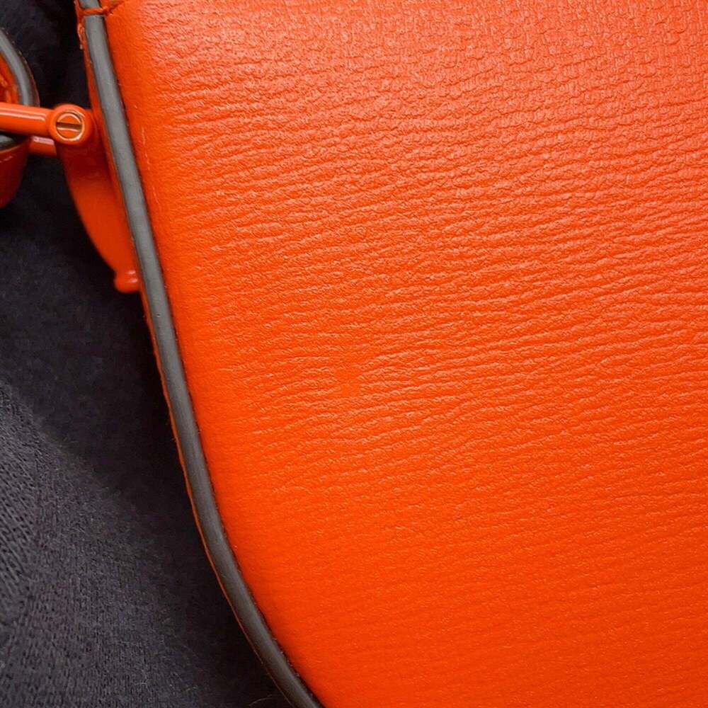 GUCCI Orange Leather Horsebit Shoulder Bag - Picture 9 of 15
